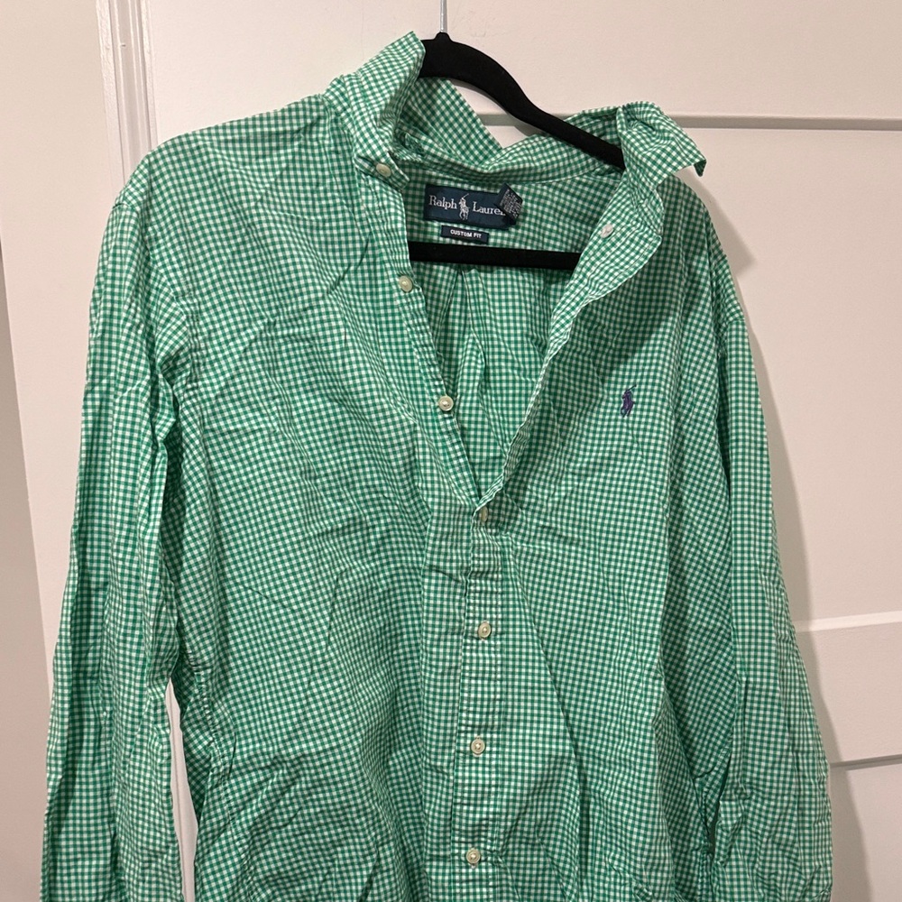 Green XL Ralph Lauren button down